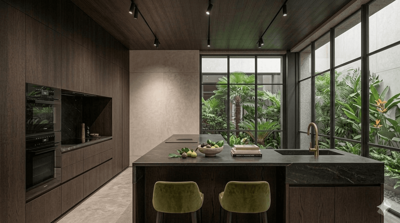 Villa Serenity — détail de matériaux