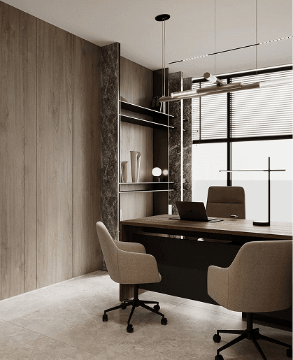 Espace de bureaux d'entreprise