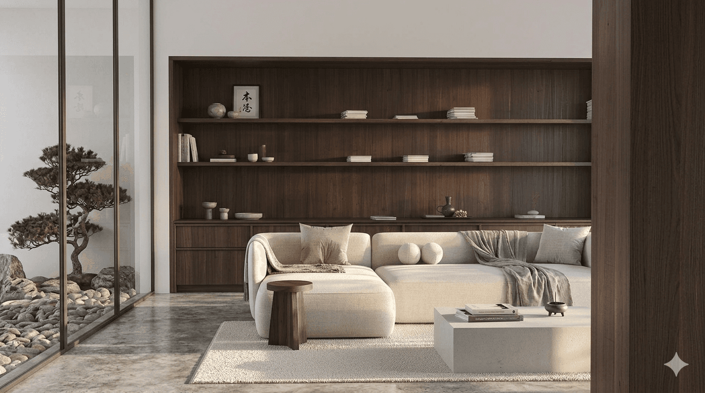 Intérieur d'appartement minimaliste — Londres, 2025